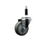 Service Caster 3.5'' Gray Poly Wheel Swivel 7/8'' Expanding Stem Caster SCC-EX20S3514-PPUB-78 - alternate 1